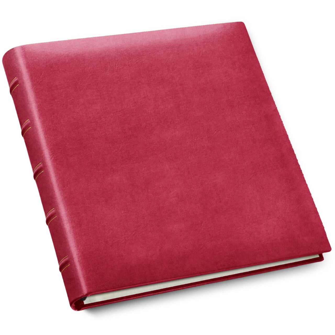 Gallery Leather Premium Ring-Bound Scrapbook, 12.25"x11.75" Leather Cover, 10 Sheets Ivory Inserts, Perfect for Customization